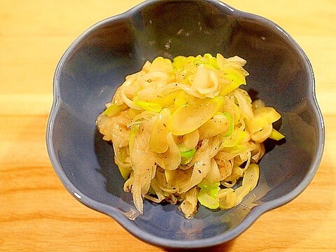 【簡単5分で1品・常備菜】長葱の和風ナムル